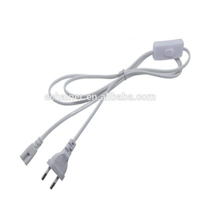 T8 Tube Cable Wire With Switch 2pin power adapter T5 LED integrated tube Power cable