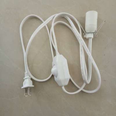 Electrical extension cord E12 lamp holder with on / off switch