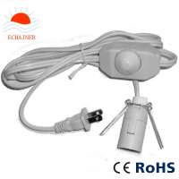 CE ROHS approval LED salt lamp power cord with Dimmer switch